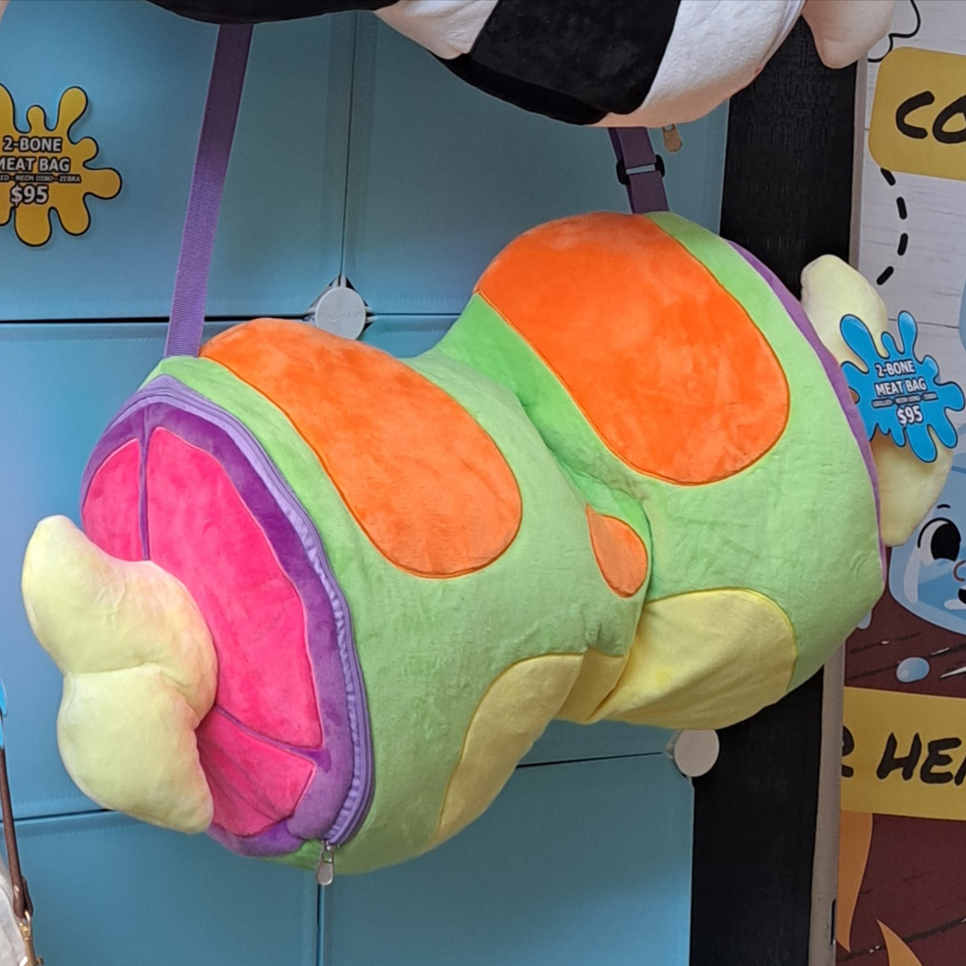 Neon Dino Haunch Bag